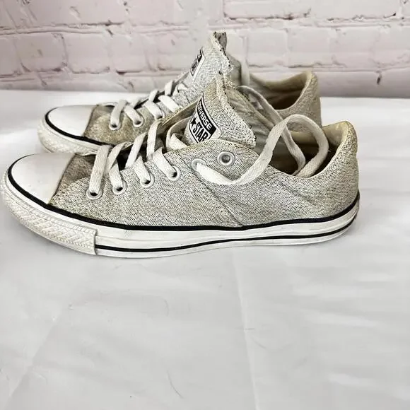 Converse All Star Women’s Sneakers Size 8.5 Light Gray Casual - Picture 2 of 6